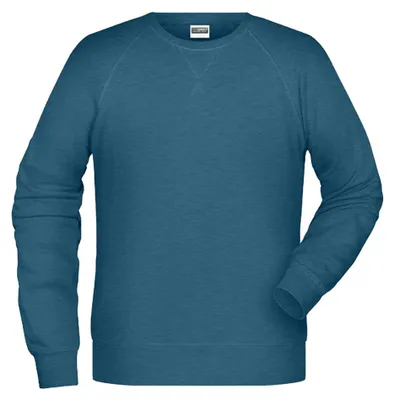 Productafbeelding van James and Nicholson - Heren sweatshirt LT2494 (maat S) (benzinekleur, gemêleerd)