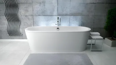 Zdjęcie produktu dla Owalna Wanna Akrylowa Ekskluzywne Wanny Wolnostojące Design Nowa Wanna Łazienkowa