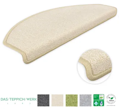 Produktbild von Metzker Stufenmatten Durango Halbrund Hellbeige 15 Stück