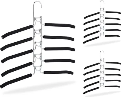 Obrázek produktu pro relaxdays věšák na oblečení, vícenásobná sada 3 kusů