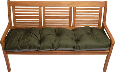 Produktbild von Bankkissen 120x60cm, Sitzkissen outdoor, Gartenkissen- rataanmöbel, Auflage für Hollywoodschaukel, Bodenkissen Grün