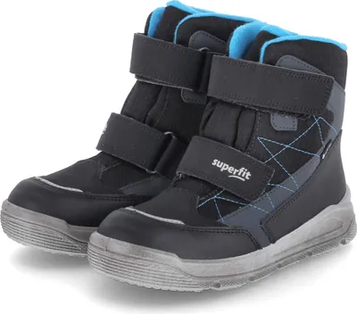 Produktbild von Superfit Jungen Winterstiefeletten MARS Schwarz Blau Goretex Größe: 25