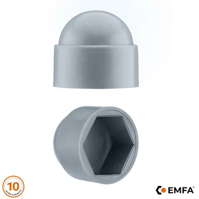 Produktbild von Schutzkappen für schrauben M10 - 17 mm Hutmuttern M10 Grau 50 Stück
