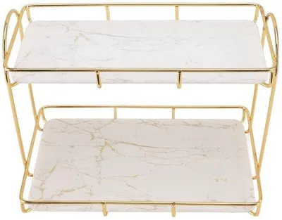 Immagine prodotto di Organizzatore multifunzionale con struttura robusta - 2 livelli - Antiscivolo - Scaffale a 2 ripiani