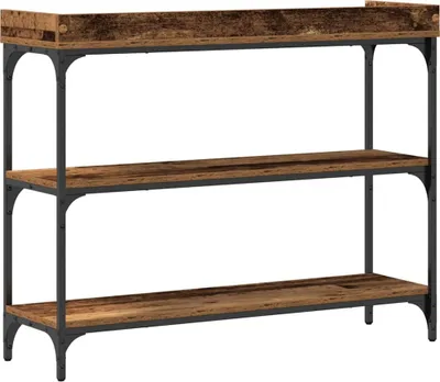 Immagine prodotto di vidaXL Tavolo consolle in legno recuperato 100 x 30 x 80 cm compensato e metallo