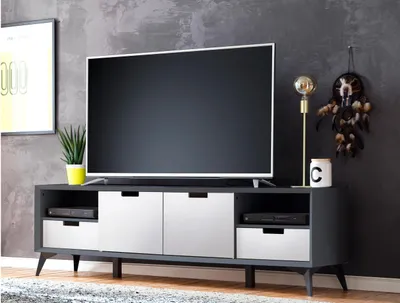 Produktbild von TV-Lowboard Unterschrank HiFi Element Fernsehtisch Rack Wohnzimmer "Nemea I"