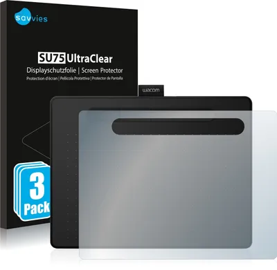 Produktbild von 3x Für Wacom Intuos M Schutzfolie Savvies Displayschutz Display Schutz Folie Klar Transparent