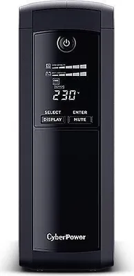 Obrázok produktu pre CyberPower VP1200ELCD Line-Interactive UPS 1200VA/720W USB (HID), AVR, LCD, RJ45 Lan Protection, výstup (5) Schuko