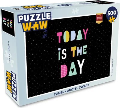 Obrázok produktu pre MuchoWow® Puzzle 500 ks Leto - citát - čierna
