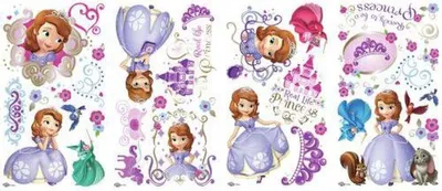 Produktbild von RoomMates -  - Sofia The First Wandtattoos/Sticker, Geblistert, 4 B