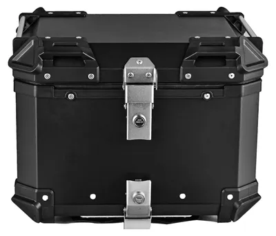 Produktbild von Motorrad Heck Topcase - Werkzeugkoffer aus Aluminiumlegierung - 65L Gepäckbox - Schnellverschluss - Wasserdicht und stoßfest - Schwarz