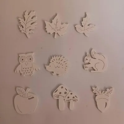 Obrázok produktu pre Drevená dekorácia, 4 cm, biela