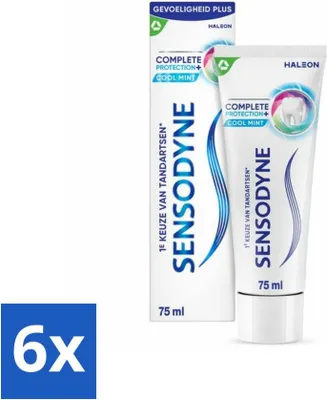 Produktbild von Sensodyne Zahnpasta Komplettschutz + Kühle Minze 75 ml - Vorteilspack - 6 Stücke