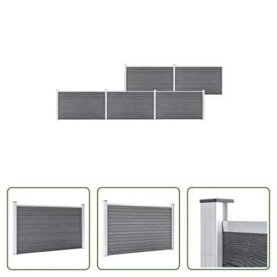 Zdjęcie produktu dla Płot ogrodowy Living Store WPC 872x106 cm szary