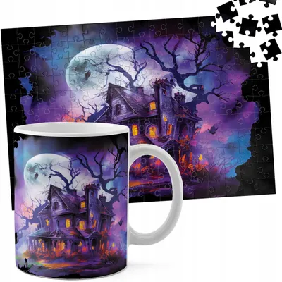 Image de Zestaw Kubek + Puzzle 110El - Halloween