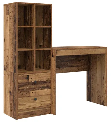 Produktbild von vidaXL Schreibtisch Altholz 125,5 x 40 x 127 cm 2 stk.