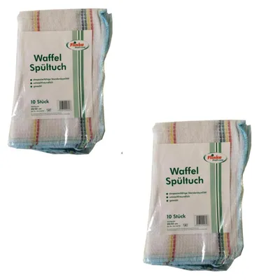 Produktbild von 2 x Flinka Spültücher bunt strapazierfähig 10 Stück Geschirrtücher