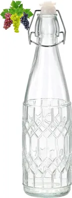 Produktbild von 1,1 L Glasflasche Bügeflasche Likörflasche Wasserflasche