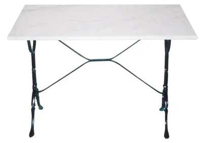Productafbeelding van Wit marmeren tafel, 100x60x73 cm