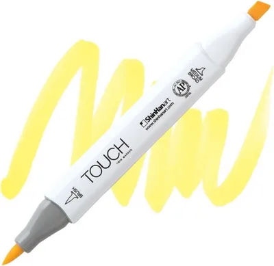 Obrázek produktu pro Lihová fixa TOUCH oboustranná Brush & Chisel, Y38 Pale yellow