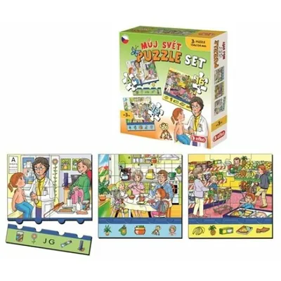 Image de Puzzle EFKO Mon monde 3en1 (4,12,16 pièces)