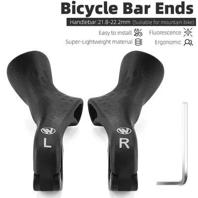 Produktbild von Fahrrad Barends - Zusatzlenker 0804067 - 1 Paar Ergonomisch Leicht - Carbon Nylon Verbund - Für MTB Lenker 21,8–22,2 mm - Länge Ca 100 mm
