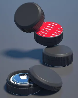 Immagine prodotto di Supporti per AirTag, confezione da 4, custodia impermeabile IPX8 con adesivo 3M super resistente