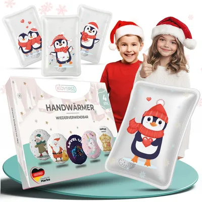 Obrázok produktu pre Sada štyroch ohrievačov rúk pre deti s roztomilými motívmi
