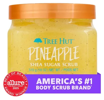 Produktbild von Tree Hut Pineapple Shea Sugar Scrub, Peeling-Körperpeeling für weiche und hydratisierte Haut, 532 ml