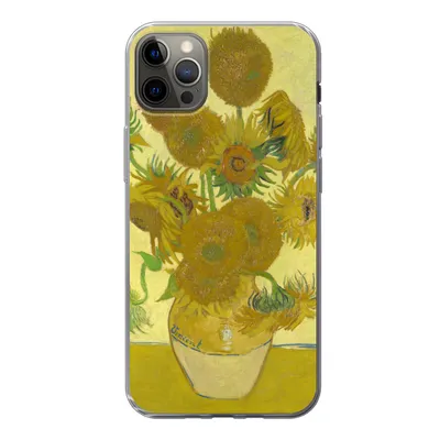 Produktbild von MuchoWow® Handyhülle Schutzhülle Hülle für iPhone 13 Pro Max Sonnenblumen - Vincent van Gogh Silikon Softcase Handy Hülle - Mobiltelefon