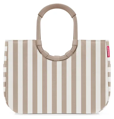 Image de reisenthel sac shopper sac à épaule Loopshopper Summerstripes Coffee taupe