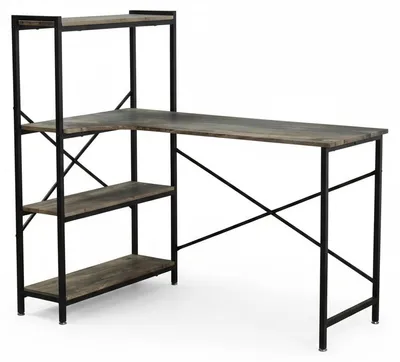 Immagine prodotto di Scrivania Libreria Tavolo Studio Ufficio Porta PC Legno 120x74x116 cm