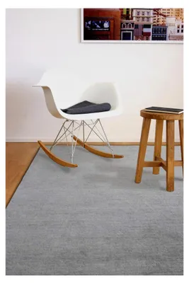 Produktbild von Gabbeh Teppich Karma grau 140x200 cm - handgefertigt aus 100% Schurwolle
