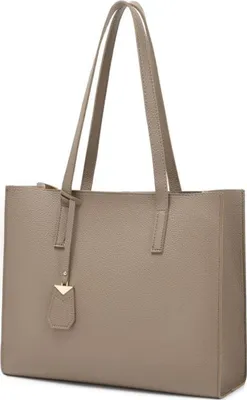 Produktbild von MORGLOVE Damen Handtasche Groß Shopper Tasche Henkeltasche Reißverschluss A-Khaki