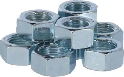 Produktbild von Fix Nippel Mutter HR FG 10,5 mm, Mehrgang, 6-kant, silber (10er Pack)