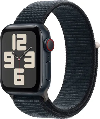Produktbild von APPLE Watch SE GPS + Cellular 40mm půlnoční hliníkové pouzdro s půlnočním sportovním poutkem