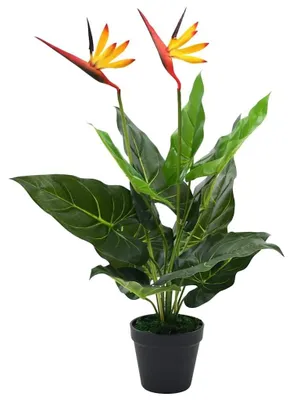 Obrázek produktu pro Umělá rostlina Strelitzia Reginae, výška 66 cm, včetně květináče