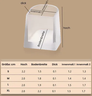 Produktbild von Fersenschutz 10 Paar Absatzschoner High Heels, Stöckelschuh Schutz (S)