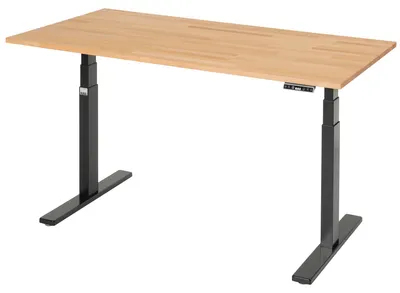 Zdjęcie produktu dla Biurko adlatus 100 1500x800x650-1300 B-top czarny.