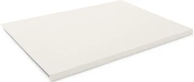 Produktbild von Gewinkelte Schreibtischunterlage Leder Weiß cm 90x60 - Doppelte Nähte - Hergestellt in Italien