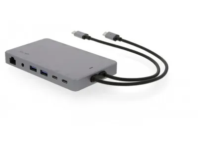 Obrázok produktu pre LMP Display Dock 2, Kábel, USB 3.2 Gen 1 (3.1 Gen 1) Type-C, 100 W, 3,5 mm, 10,100,1000 Mbit/s, Šedá