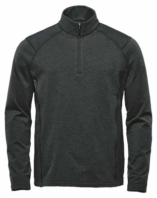 Produktbild von Stormtech - "Treeline" Pullover mit kurzem Reißverschluss für Herren FK2322 (3XL) (Black Heather)