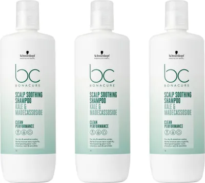 Produktbild von Bonacure Soothing Shampoo 3x1000 ml