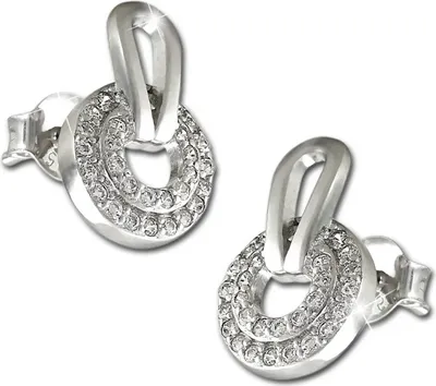 Produktbild von SilberDream Damen Ohrringe Round Zirkonia weiß Ohrstecker 925 Silber D2GSO486W