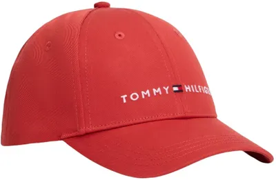 Zdjęcie produktu dla Czapka dziecięca uni  Tommy Hilfiger Essential z zapięciem typu snapback, kolor czerwony (Terraco)