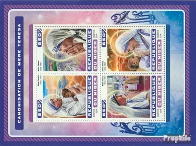 Produktbild von Briefmarken Niger 2016 Mi 4652-4655 Kleinbogen (kompl. Ausg.) postfrisch Mutter Teresa