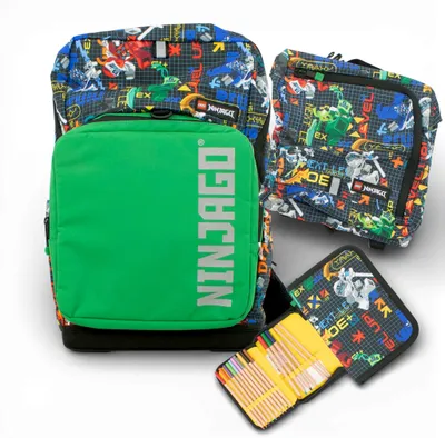 Produktbild von Lego Ninjago Schultasche 3-in-1-Set Ranzen Sporttasche Federmäppchen