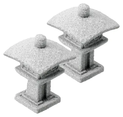 Produktbild von Landschafts-Japanisches Statuen-Set 2 Stück Mini-gartenstatue Aus Sandstein Für Die Dekoration