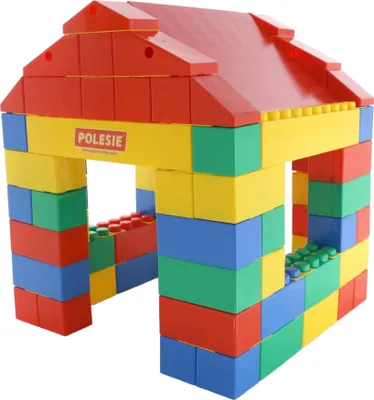 Produktbild von Polesie Haus aus 134-tlg. XXL-Bausteine Bausteinblock +12M