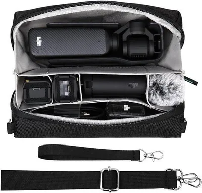 Immagine prodotto di Custodia per fotocamera portatile per Osmo Pocket 3, accessori combinati, nera, da viaggio